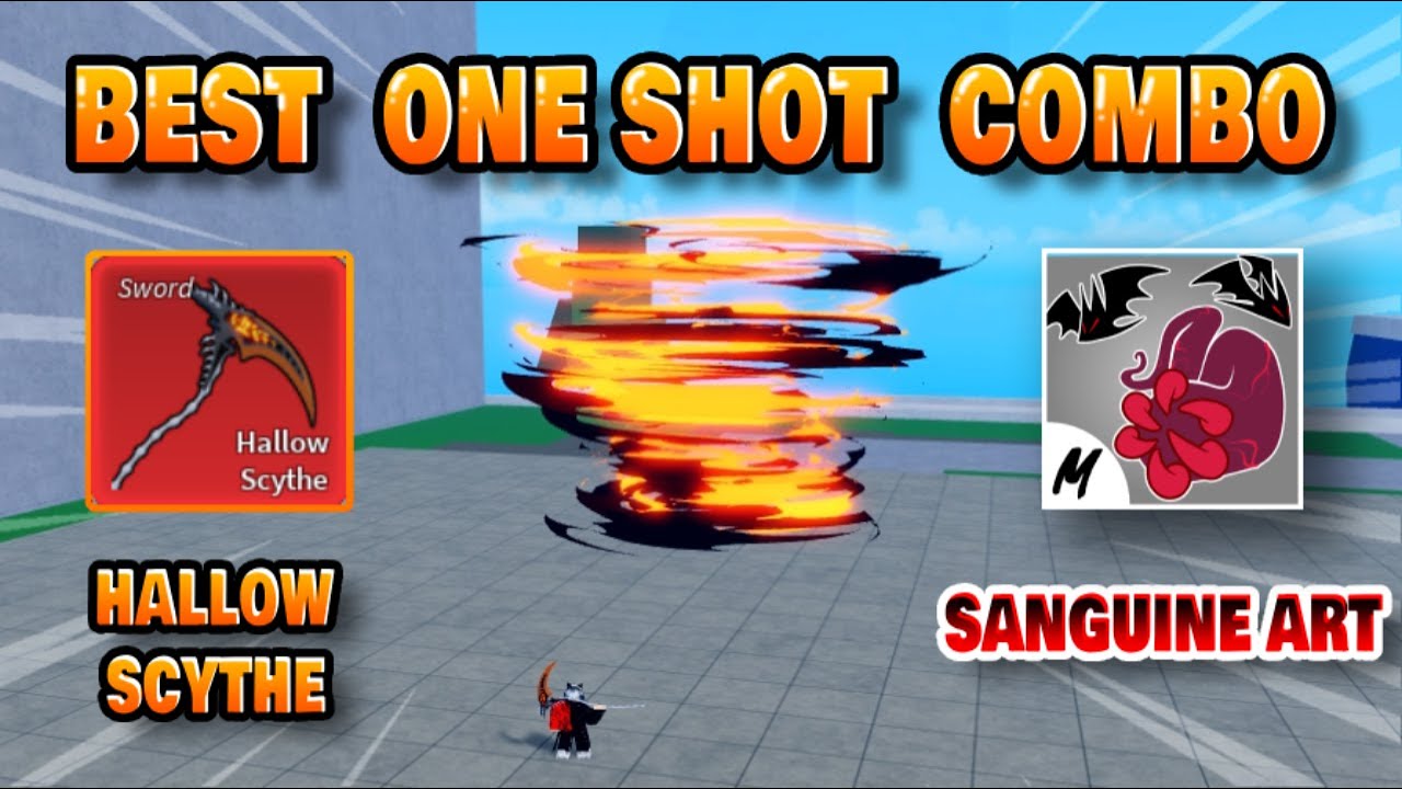 『Hallow Scythe + Sanguine Art And Bounty hunting Blox Fruits