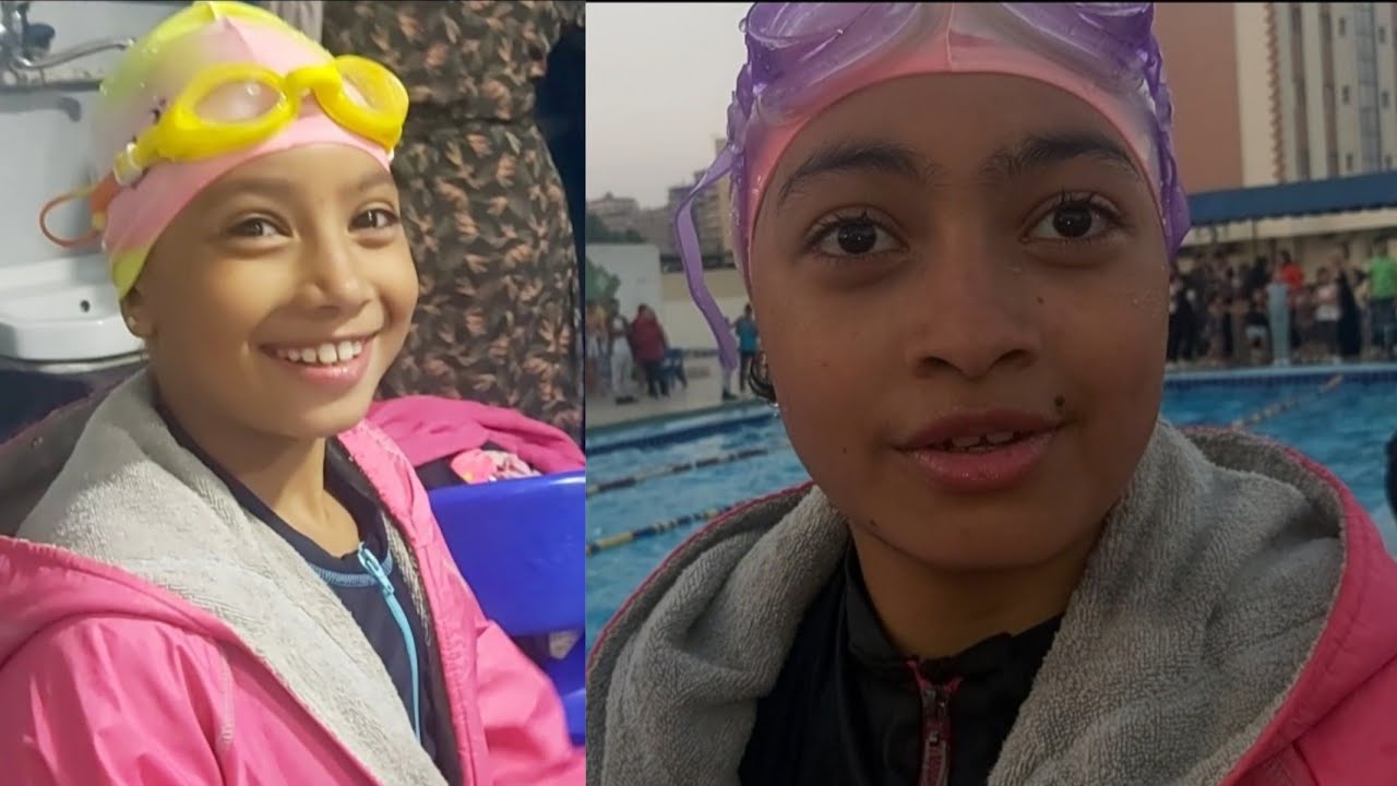 روتين يوم بطولة السباحة🏊‍♀️من اوله لأخره⌛ونقول مبروك للسباحة جودى والسباحة جيداء👏