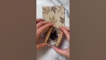 Easy Fall Greeting Card with Simple Stamping & Heat Embossing 🍂✨