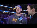 Talking to the Rams at Super Bowl Opening Night