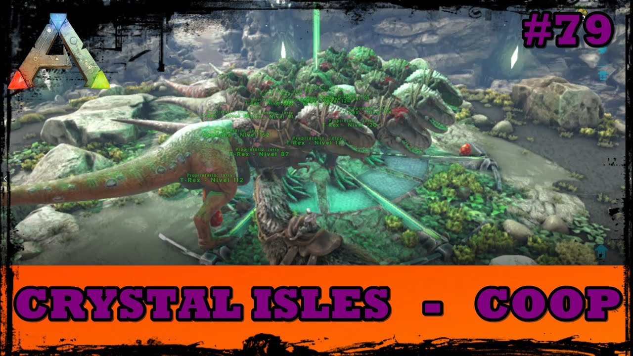 ARK CRYSTAL ISLES COOP #79/BOSS ARANHA EM THE ISLAND COMO TRANSFERIR PERSONAGEM/GAMEPLAY/HOST SOLO