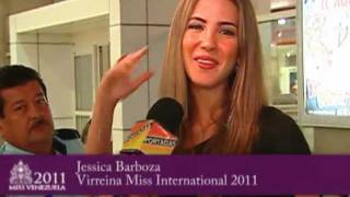 Jessica Barboza llega a Caracas como Virreina Internacional 2011