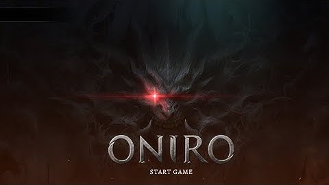 Oniro gameplay part 1 Prologue