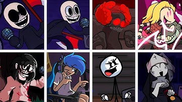 Diagraphephobia but every turn a different character sings - FNF Diagraphephobia but Everyone Sings
