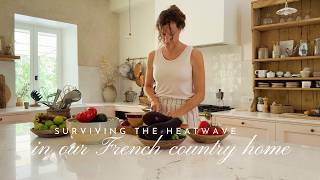 Surviving the heatwave in our country home in France