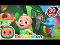 Washing the magical bus  cocomelon  wheels on the bus songs  nursery rhymes for kids