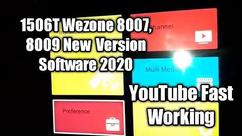 1506T Wezone 8007,8009 New Version Software 2020 | Wezone 8007,8009 New Software 2020 | 1506T Uptade