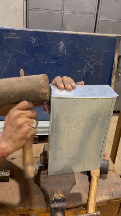 Sheet metal work| Sheet Metal Box🇮🇳| #industrialskills #sheetmetalfabrication #metal #tigwelding