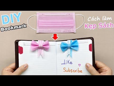 Video Cách làm Kẹp Sách từ khẩu trang | DIY Bookmark with a... - youtube