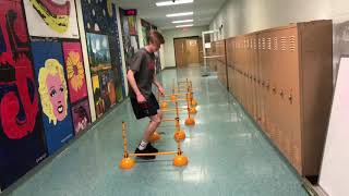 Lateral back and forth stiffness hops