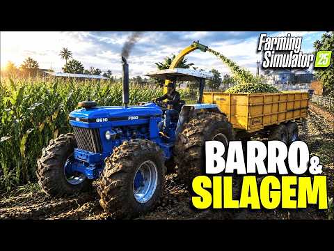 Silagem de Milho no Barro I Começando do Zero BR 163 #ep29 l Farming Simulator 25