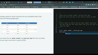 25 Select your Car | Introduction to SQL | Sololearn