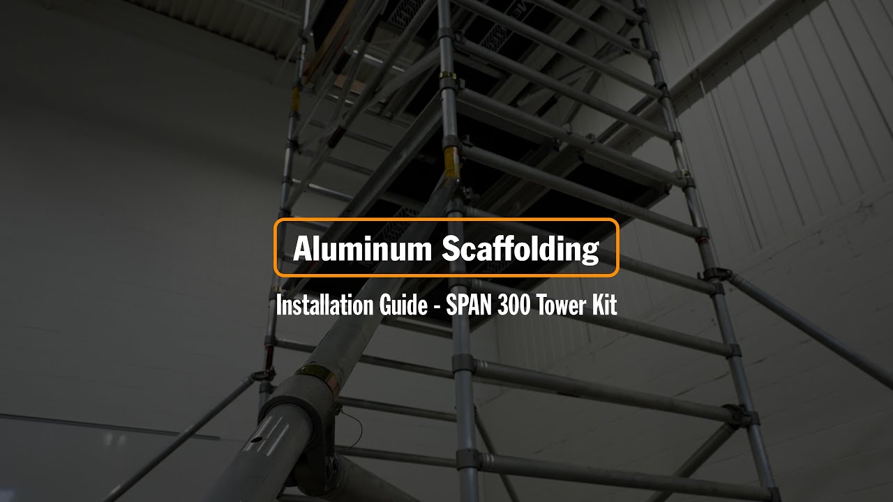 HOW TO INSTALL an Aluminum Scaffolding Tower SPAN 300 - YouTube