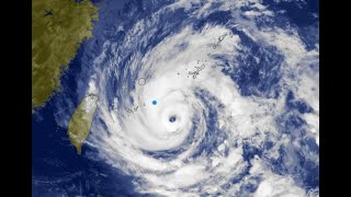 Typhoon IN-FA Category 2 East of Miyakojima