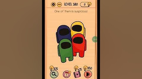 Brain test tricky puzzle level #380 walkthrough solution