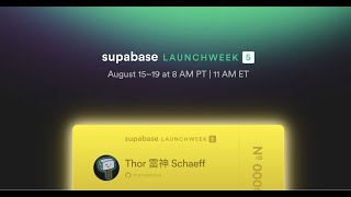 How we built the Golden Tickets for #SupaLaunchWeek 5