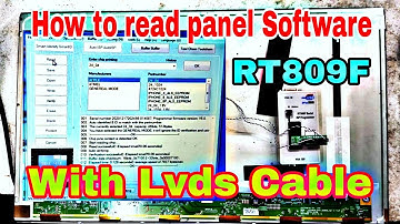 How to read //panel software//with Rt809f by #Lvds cable