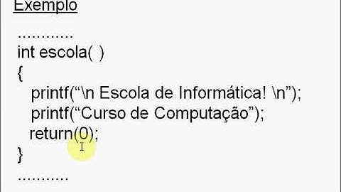 Função sem parâmetros - Linguagem C