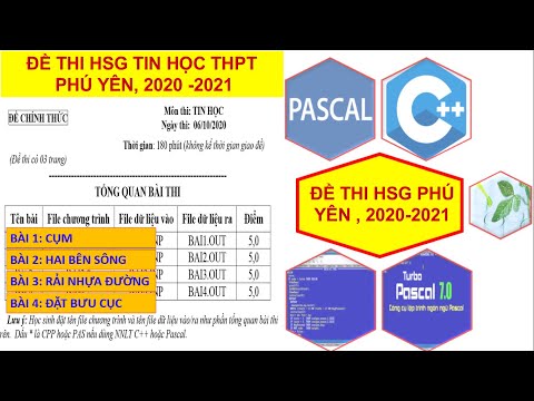 CÁCH GIẢI ĐỀ THI HỌC SINH GIỎI TIN HỌC CẤP TỈNH THPT, PHÚ YÊN 2020-2021