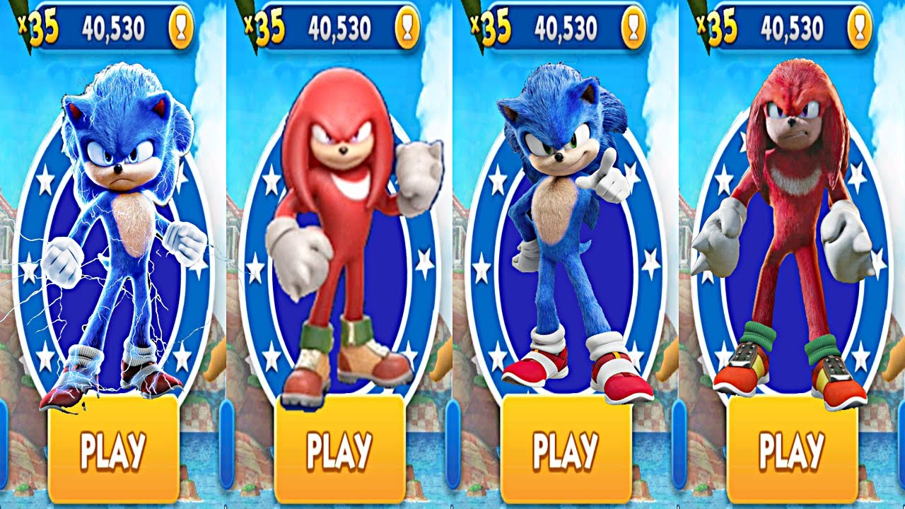 Sonic Prime Vs Knuckles Vs Sonic the Hedgehod Vs Knuckles Movie Versus Mode Android GamePlay
