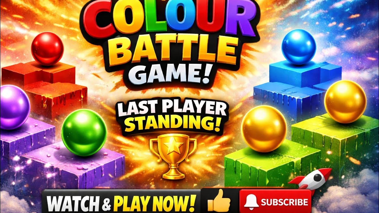 Colour Battle Game LIVE | Last Player Standing Wins! 🎮