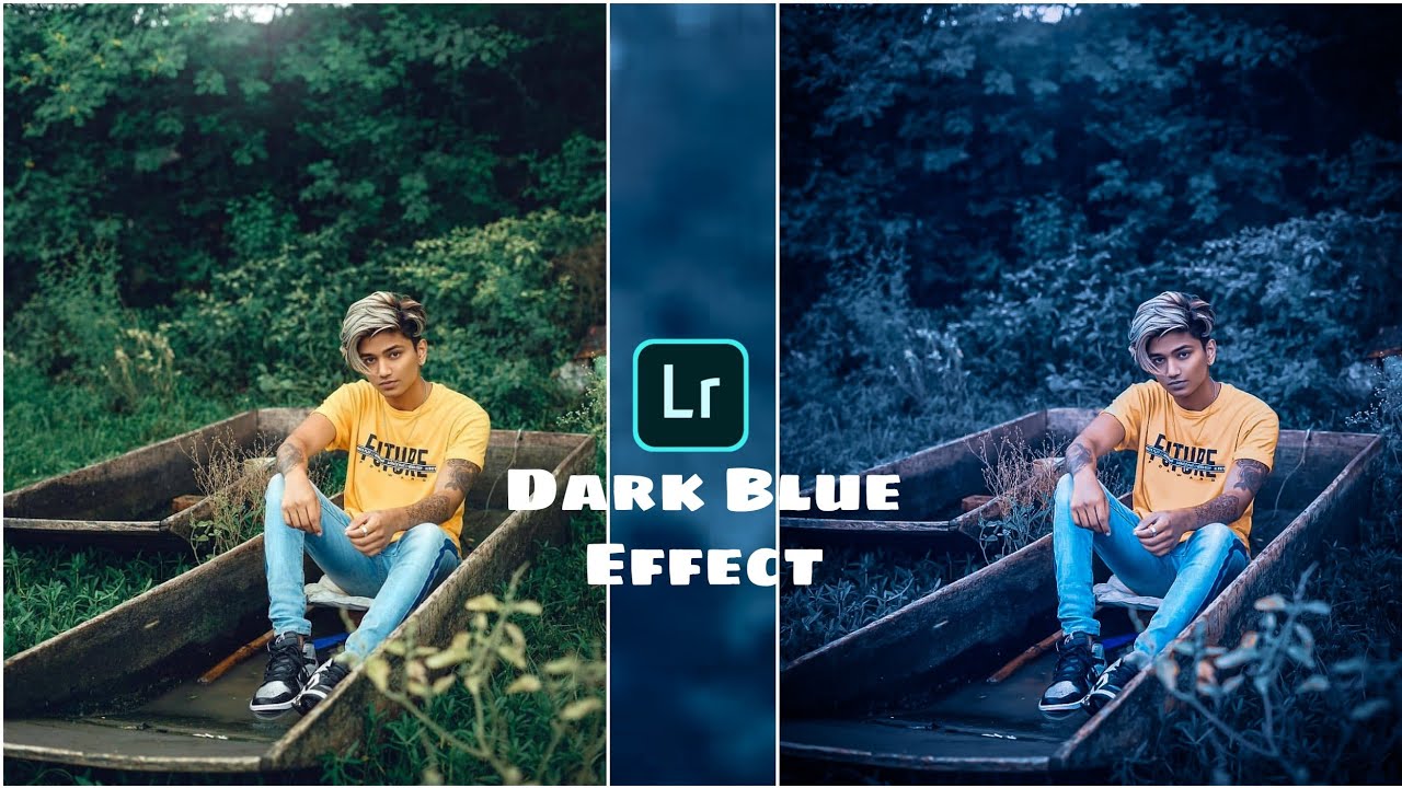 Lightroom photo editing|| Dark Blue effect photo editing tutorial ||preset download free ||