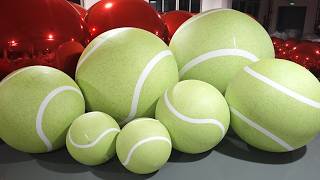 giant tennis balls