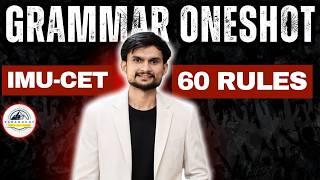 IMU CET 2026 English | Marathon | 60 Grammar Rule | Merchant navy | Paramount X Seamate