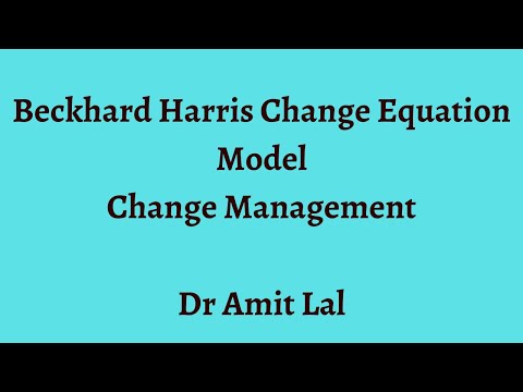 Beckhard Harris Change Equation Model | UGC NET