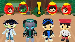 WATER DOWN AND BUS CONTACT TAG WITH RYAN DOUBLE EGG SURPRISE WITH LEO WOODS AND SPY ROBO PANDA GAME screenshot 4