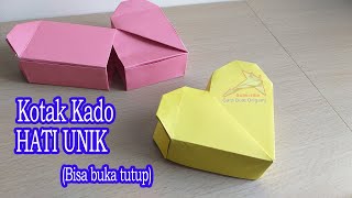 Origami Hati | How To Make Origami Heart Gift Box