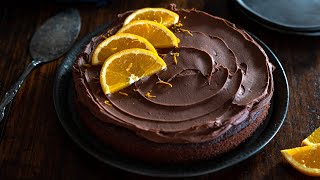 Fluffy Chocolate Orange Cake (Vegan &amp; Gluten-Free)