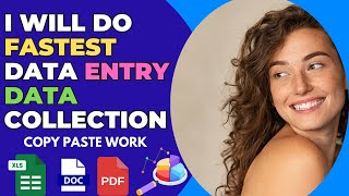 I Will Do Fastest Data Entry, Data Collection & Copy-Paste Work” | 24-Hour Delivery ✅ Fiverr Pro