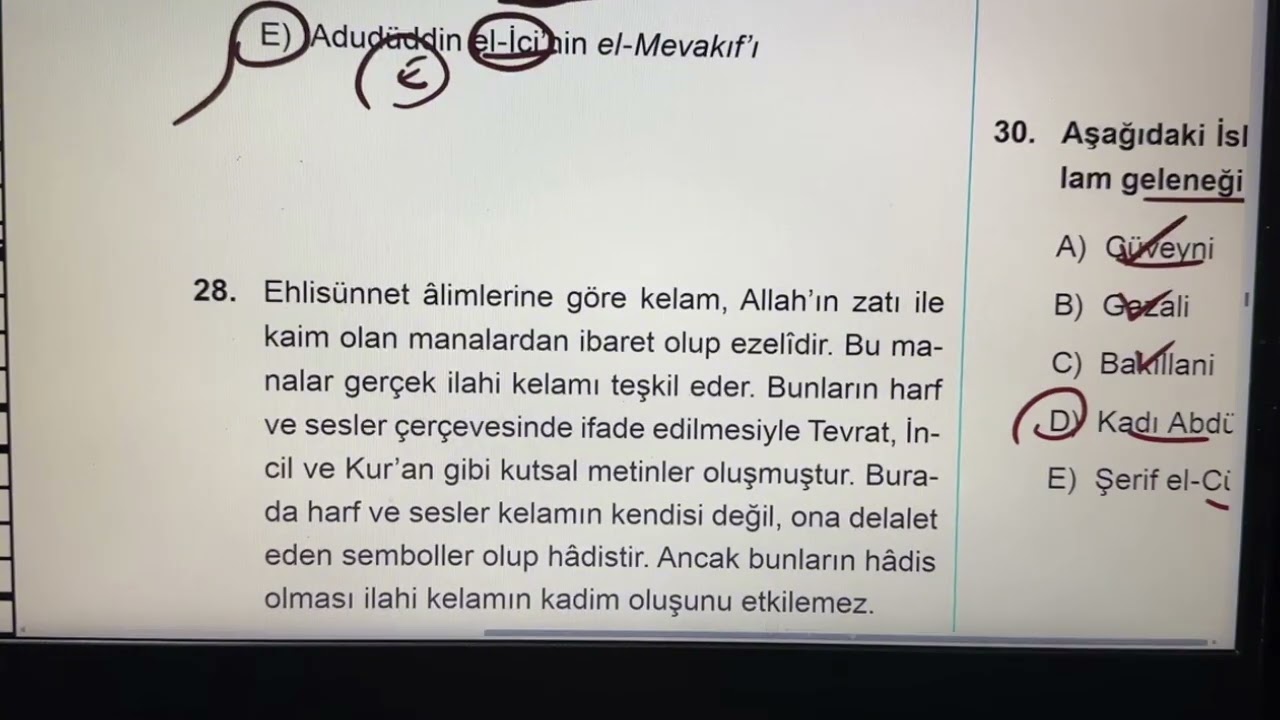 MBSTS KELAM-3 ÇIKMIŞ SORU ÇÖZÜMÜ