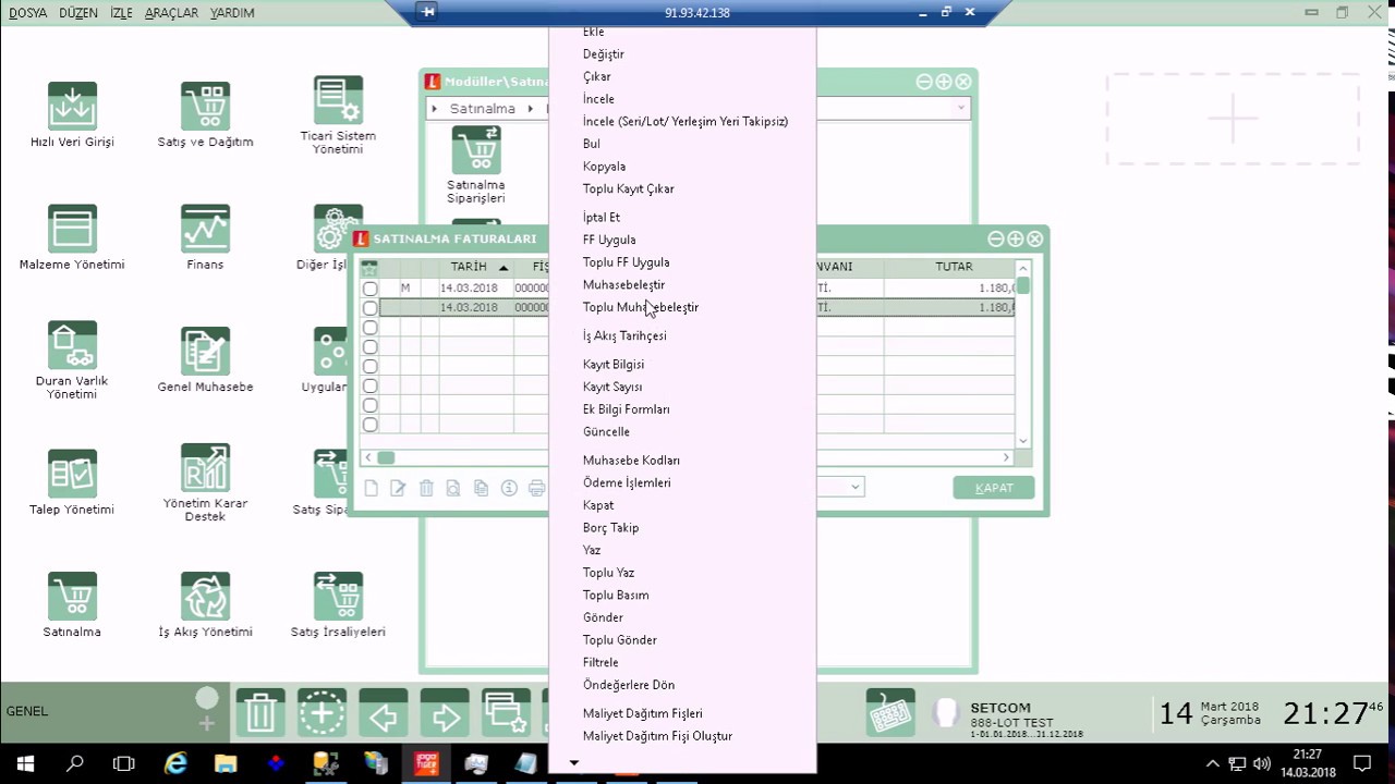 Setcom Yazılım | Logo Tiger 3 - Masraf Merkezi Tanımlama