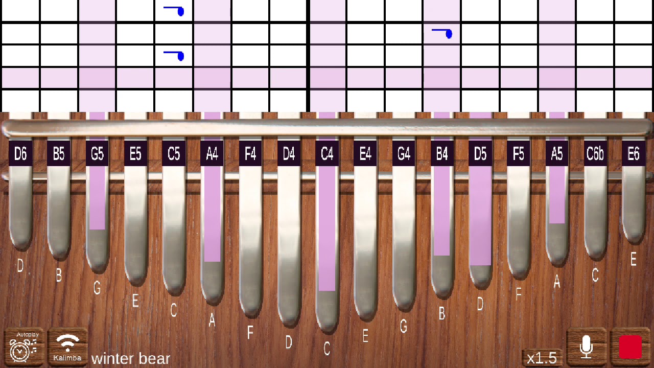 kalimba tabs