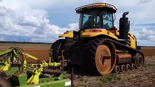 Tractor doing tillage
