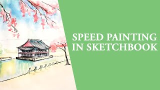 Speed Painting in My Sketchbook and My Creative Life Podcast Info