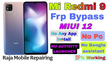 Redmi 9 Frp Bypass | Redmi 9c Frp Bypass | Mi Redmi 9 Frp Bypass 