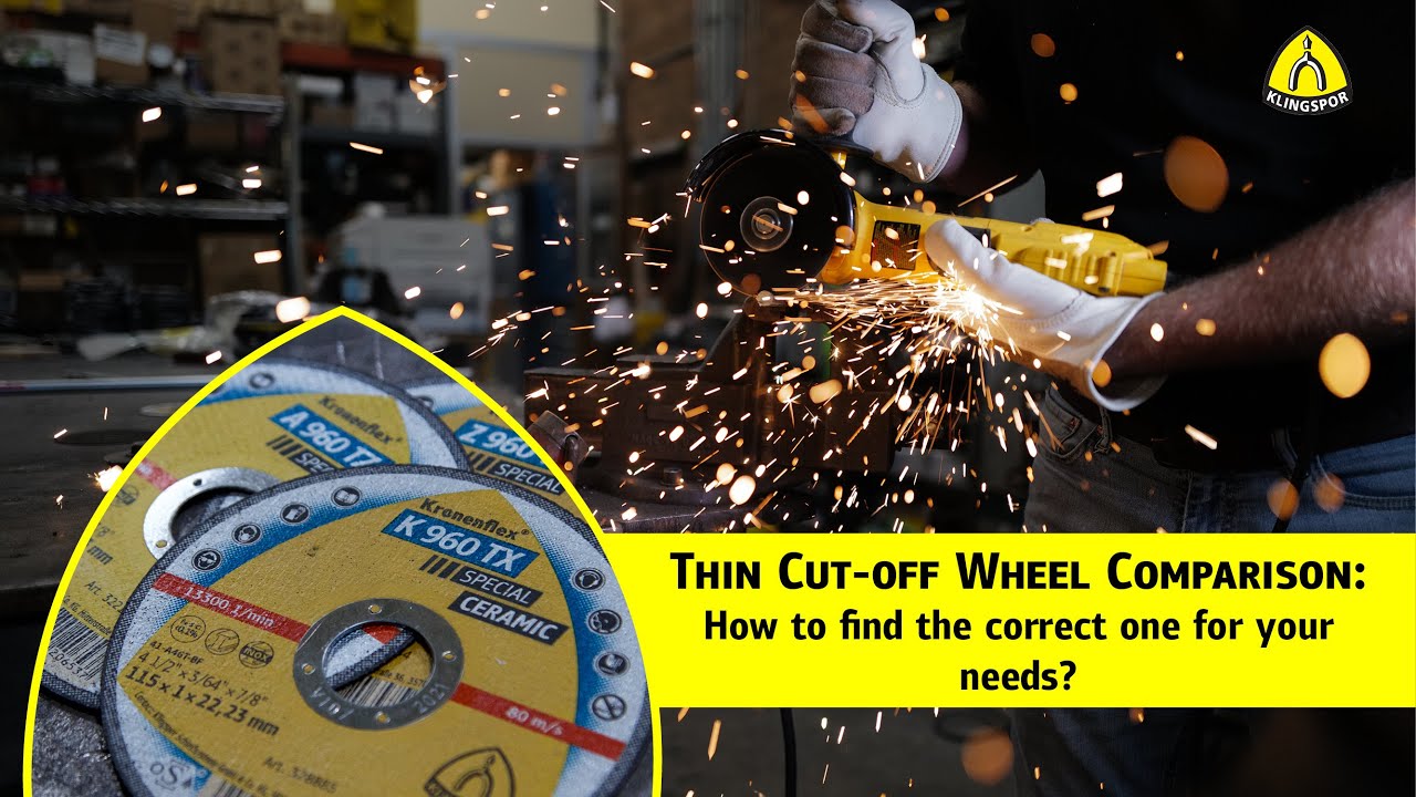 How to choose the right cutoff wheel KLINGSPOR Abrasives USA YouTube