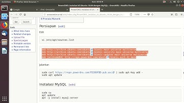 20190228 IPv6 PowerDNS instalasi dg MySQL