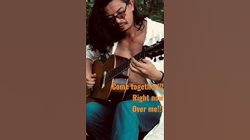 Thumbnail of Impossible is just an opinion -Come together- Acoustic guitar cover by Rebirth  #shorts #opentuning