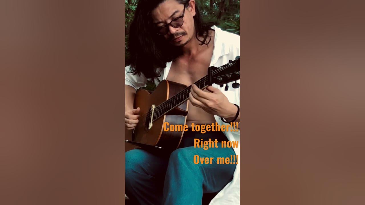 Impossible is just an opinion -Come together- Acoustic guitar cover by Rebirth  #shorts #opentuning