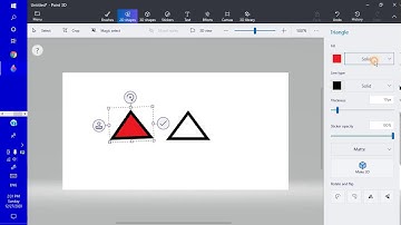 What the category 2D shapes do in Paint 3D.