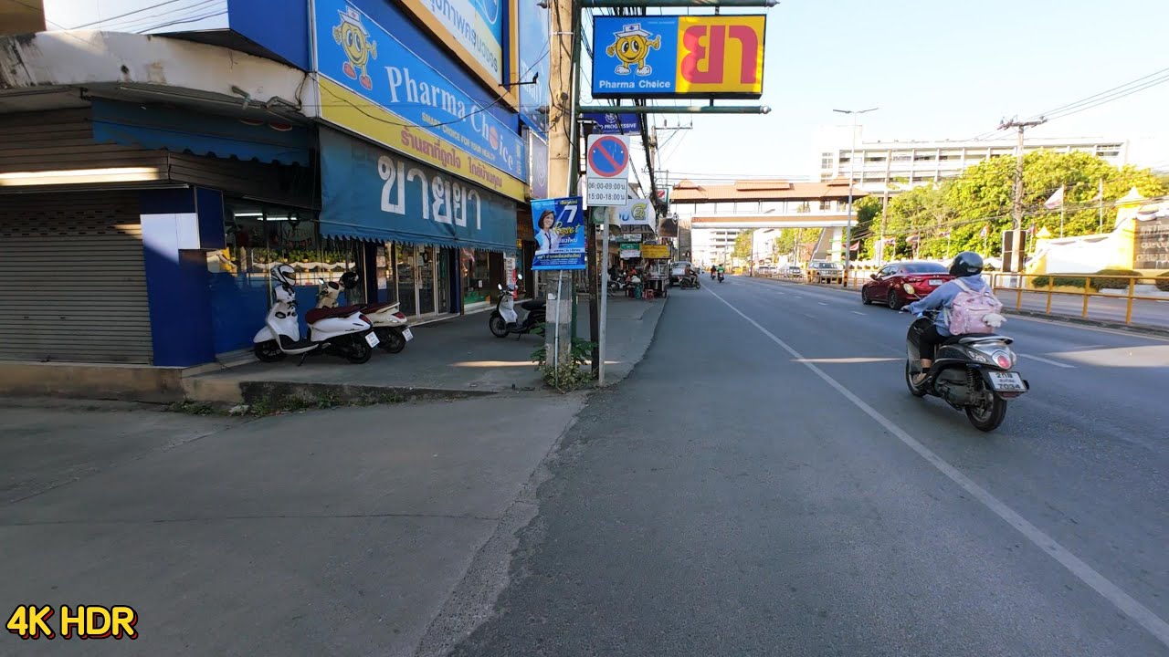 【4K HDR】Chiang Mai Walking Tour｜Real Local Life POV, No Music