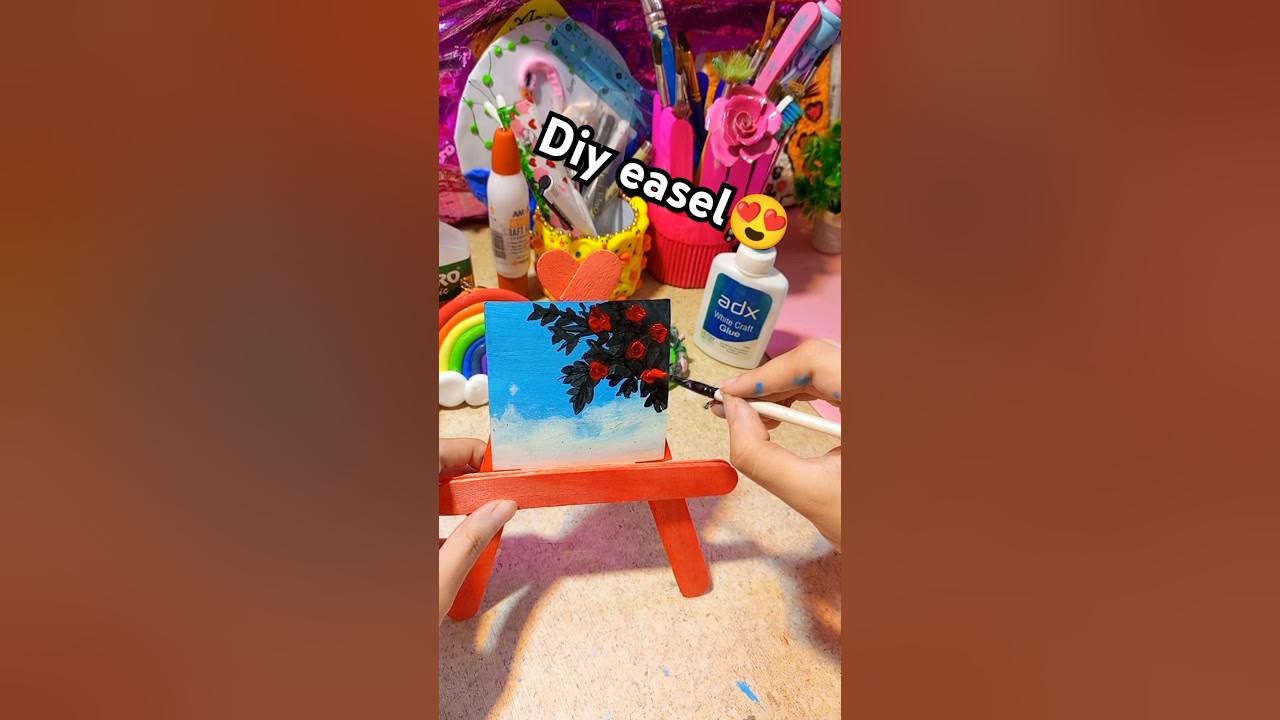 Diy easel// how to make easel diy easelviralvideo diy 2subscribe