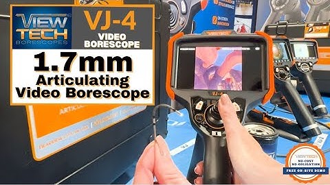 VJ-4 1.7mm Articulating Video Borescope 180° Articulation - Scope For Video & Image Inspections