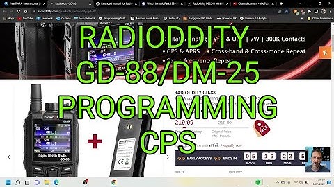 RADIODDITY  GD-88 or DB25 DMR Programming Software Learning Tutorial