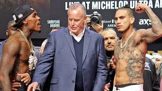 OVERWEIGHT Jermall Charlo TAUNTS Jose Benavidez Jr at weigh in • FULL WEIGH IN & FACE OFF VIDEO