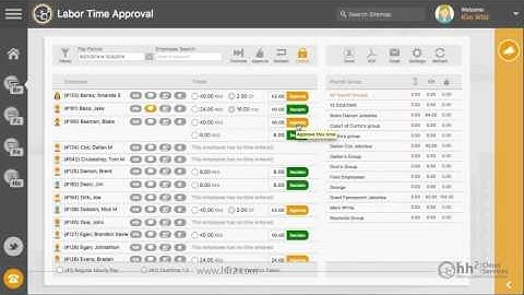 hh2 Remote Payroll:  Time Approval Levels